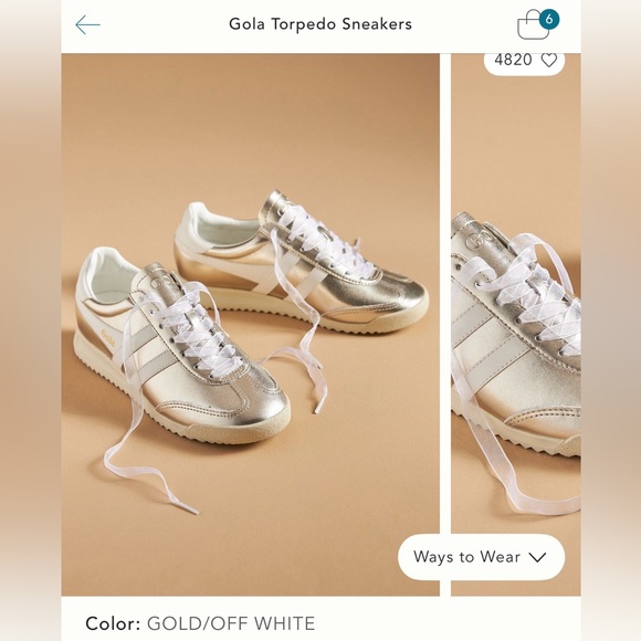 Gola Metallic Silver Sneakers - Picture 6 of 6